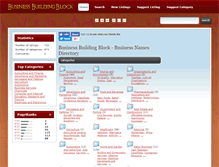 Tablet Screenshot of businessbuildingblock.com